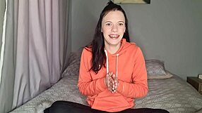 Slutty milf contrasts your micro penis with her love for monster cocks