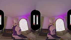 carly rae summers as ivy valentine in vr cosplay, teasing with big tits and trimmed pussy