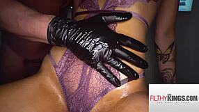 i love this perfect 10 latina babe getting oiled and fucked hard