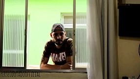 Fucking my horny neighbor with anal sex, cumming inside her skin?