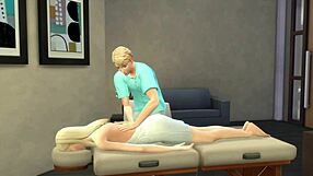 Elle Fanning gets a sensual massage today