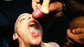 Watch this bukkake group orgy unfold