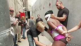Oh My God, Natural Busty Ebony Flashes Tits While Getting Assfucked In Public Alley!