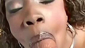 Ebony Gets A Blowjob And A Fuck