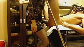 i'm using my huge strapon on this amateur in our homemade bdsm session, but wait, it's the third time already?