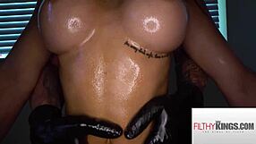 i love this perfect 10 latina babe getting oiled and fucked hard