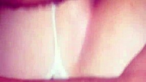 Homemade mature woman masturbates her pussy in thin lingerie