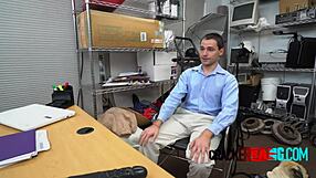 the nerdy cracker feels so excited sucking black cock for this job