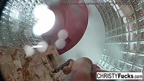 Christy Dahlia and Ivan Share Big Tits and Ass in Shower