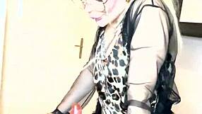 Skinny teen plays with dildo in kitchen full video