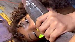 Mini the stallion shares her teen adventures with big black cock