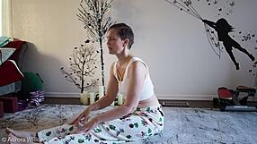 Yoga Lesson Turns Femdom Instruction With Slut And Milf.