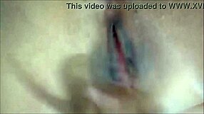 Horny latina teen fingers her pussy in POV masturbation