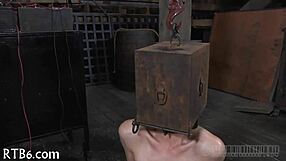 ferocious whipping contrasts with angel's submission