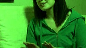 She says, 'Watch these busty tattooed lesbians tribbing.'