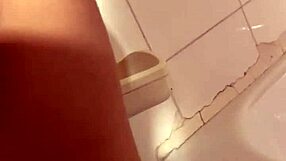 Teen girl stuck in washing machine for bathroom cum play