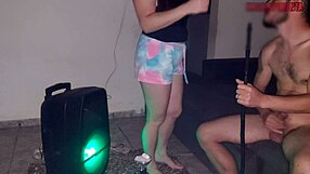 amiga seduces friend after party, riding his big cock till creampie