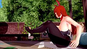 Bold 3D hentai beauty with big tits rides cock for creampie and squirt.