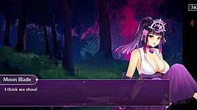 Pleasure seeking deity in an anime video game