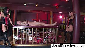 sophia santi shares a meal with asa akira