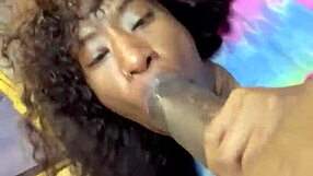 Mini the stallion shares her teen adventures with big black cock