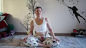 Yoga Lesson Turns Femdom Instruction With Slut And Milf.