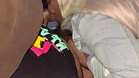 Sloppy ebony deepthroat feels like pussy