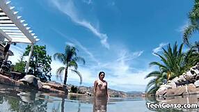 Teengonzo zoey foxx gets wet and wild