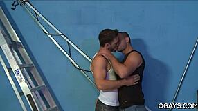 Raw naked sex between masculine homosexuals with large penis and sex with ass