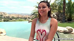 Teengonzo zoey foxx gets wet and wild