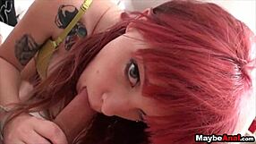 Redhead Mariah Mars Takes Deep Dick In Ass Outdoors