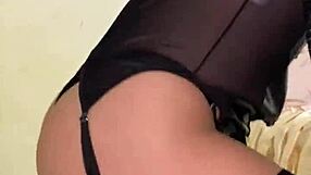 Curly blonde amateur twerks and fucks passionately