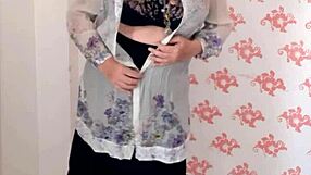 mariaold milf teases in black stockings and high heels