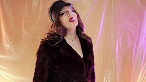 Asmr Fur Coat Leather Gloves Vaping Smoking Arya Grander
