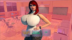 hey, my step mom in lingerie came to check my huge boner at night?