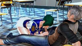 Hentai 3D Old Principal Fucks Cheerleader Captain in Anal Doggystyle