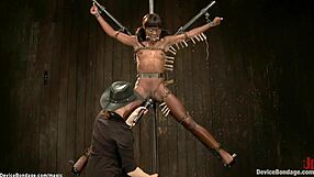 Device Bondage Unveils a Blonde and Ebony Duo in Kinky Restraints. Their Rough Play Shocks Everyone.