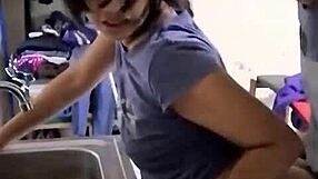 Latina girl’s private moment recorded by the hidden camera