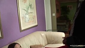 Intense Solo Masturbation Leads Pretty Brunette To Hard Interracial Fucking!