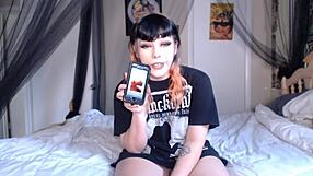 Big Tiddy Goth GF RATES MY COCK