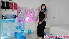 sheer pink and blue micro bikini on melody radford