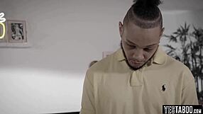 she is bound to furniture in quiet room