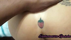 Blonde latina milf fucks black lover at home