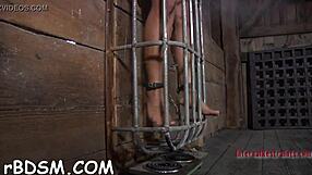 taming a naughty gagged slave with rough bondage 😈