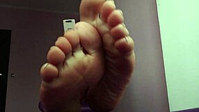 Are you ready for this milf's barefoot foot fetish action?