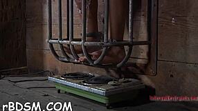 taming a naughty gagged slave with rough bondage 😈