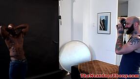 Black man gives meaty dick to white cock to have a hardcore twisting fuck in gay interracial video