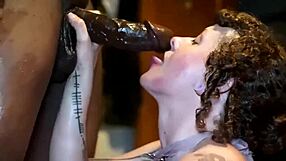 Fine Pawg Teases with Her Skills Before Sucking Massive Black Cock in Intense Interracial Blowjob