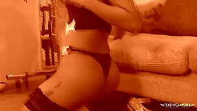 Roxy Rare Wears Sexy Lingerie for Hardcore Threesome Banging with Two Studs