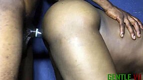 my roommate passionately fucks me right after i step out of the bathroom, feeling so intense with his big black cock